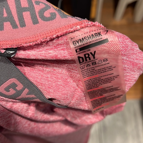 Gymshark Flex Leggings Size Medium Pink with Grey - Picture 4 of 7